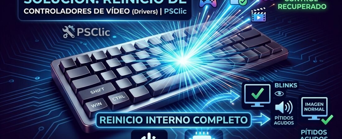 ¿PC congelado o pantalla en negro? El atajo que lo soluciona | PSCclic