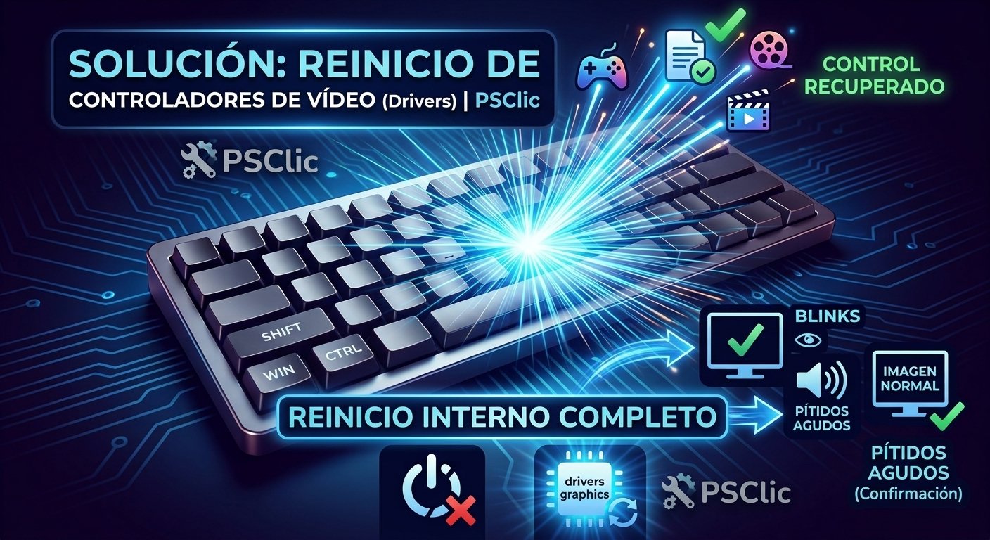 ¿PC congelado o pantalla en negro? El atajo que lo soluciona | PSCclic
