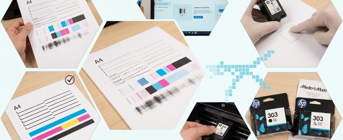 Caso real: Mi impresora imprimía con rayas y descolorido. Así identifiqué y arreglé el problema