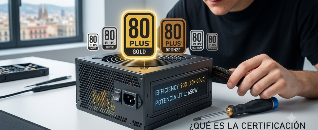 ¿Qué es la certificación 80 Plus Fue. Alime.?