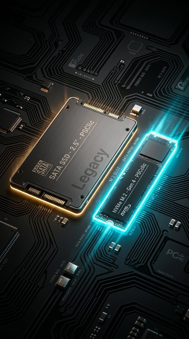 SSD SATA vs NVMe: ¿Cuál elegir para montar tu PC perfecto? La guía definitiva